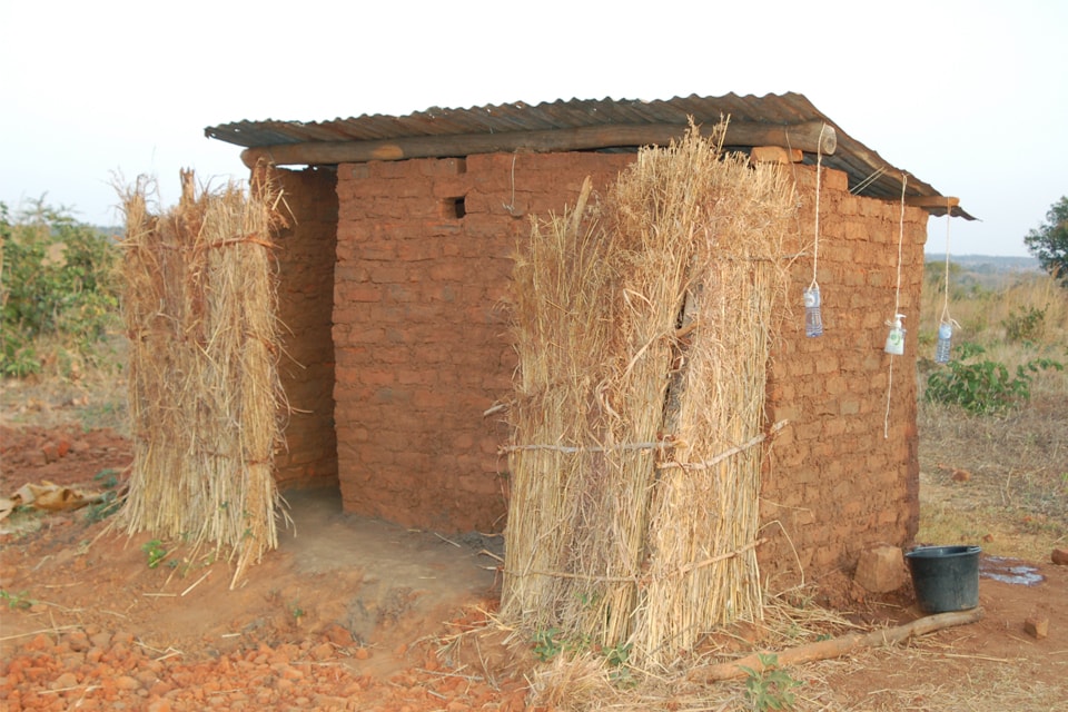 Toilet voorziening in Zambia